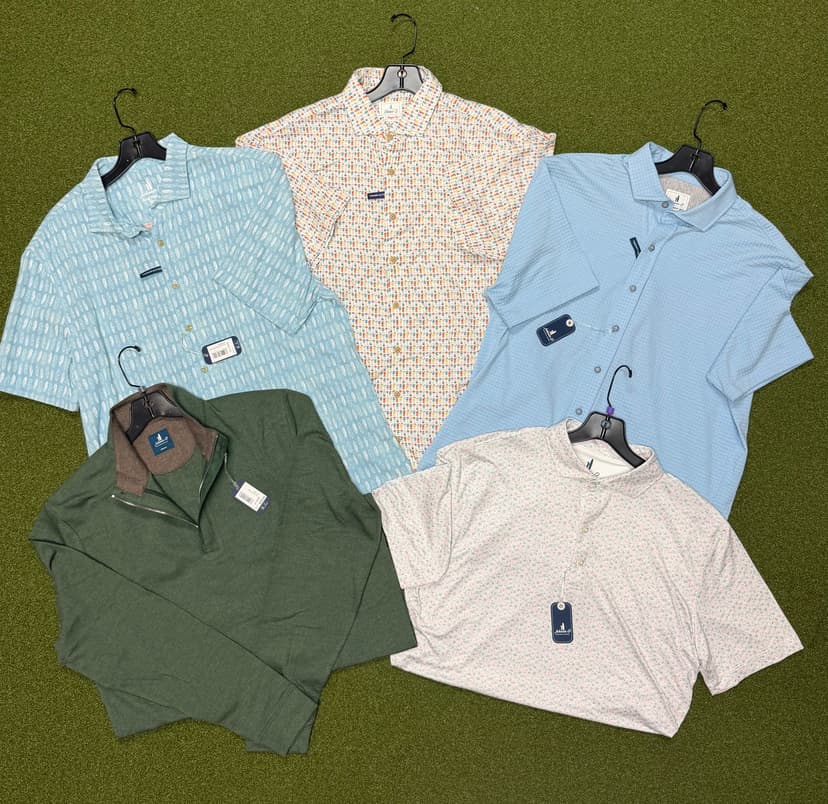 ⛳ Johnnie-O Men’s Medium Performance & Layering Bundle